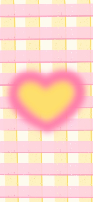 Corazón Aura y Gingham Rosa - Fondos para Celular 4K