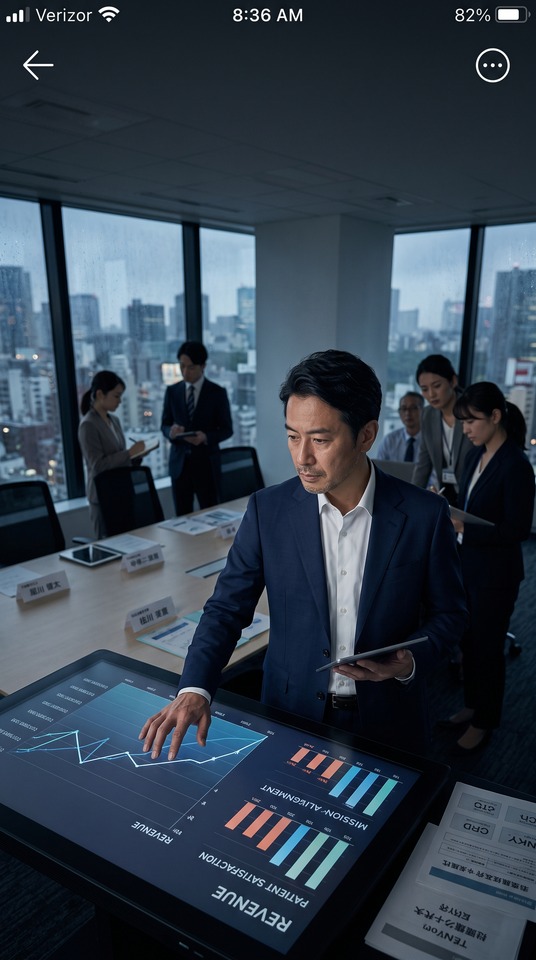 KPI 経営データとミッション・アライメント - 4K 待ち受け