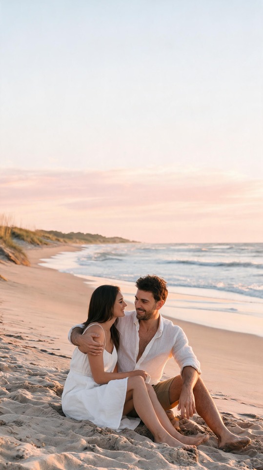 Laura Wontorra Romantic Beach Background - 4K Wallpaper