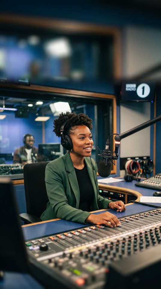 Radio 1 Studio Broadcast - 4K Mobile Wallpaper