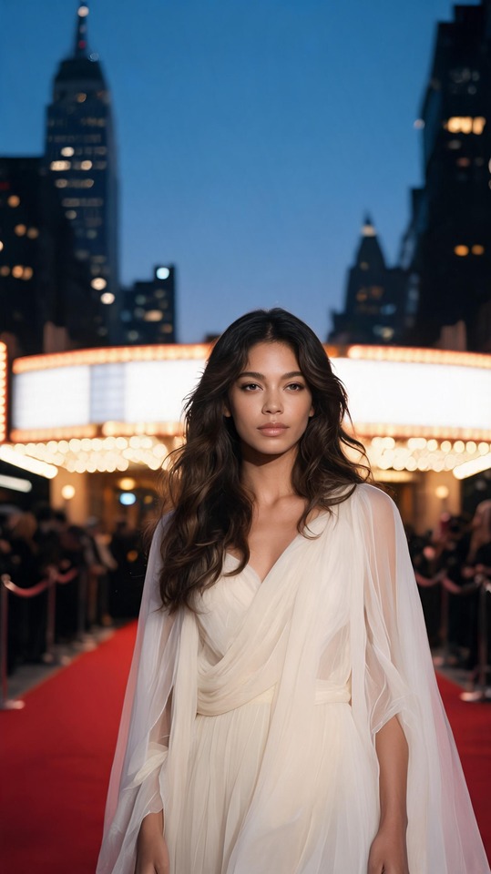 Zendaya Ethereal Red Carpet Style - 4K Phone Wallpaper