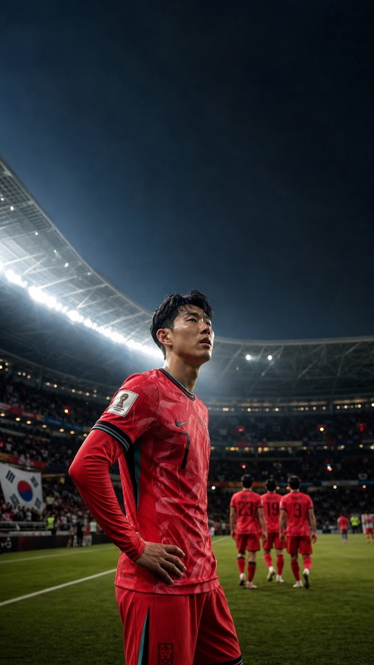 South Korea National Football Team Son Heung-min - 4K Wallpaper