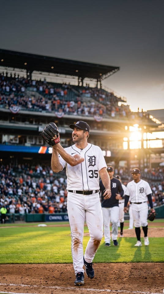 Justin Verlander Detroit Tigers - 4K Baseball Wallpaper