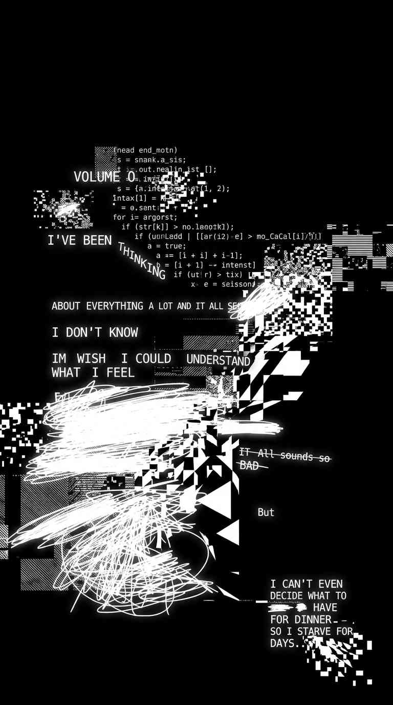Glitch Typography Aesthetic - 4K Wallpapers