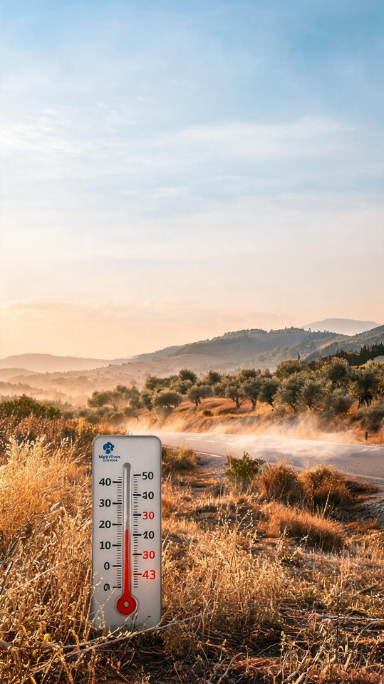 Vigilance Forte Canicule - Fond d'Écran 4K Chaleur Intense