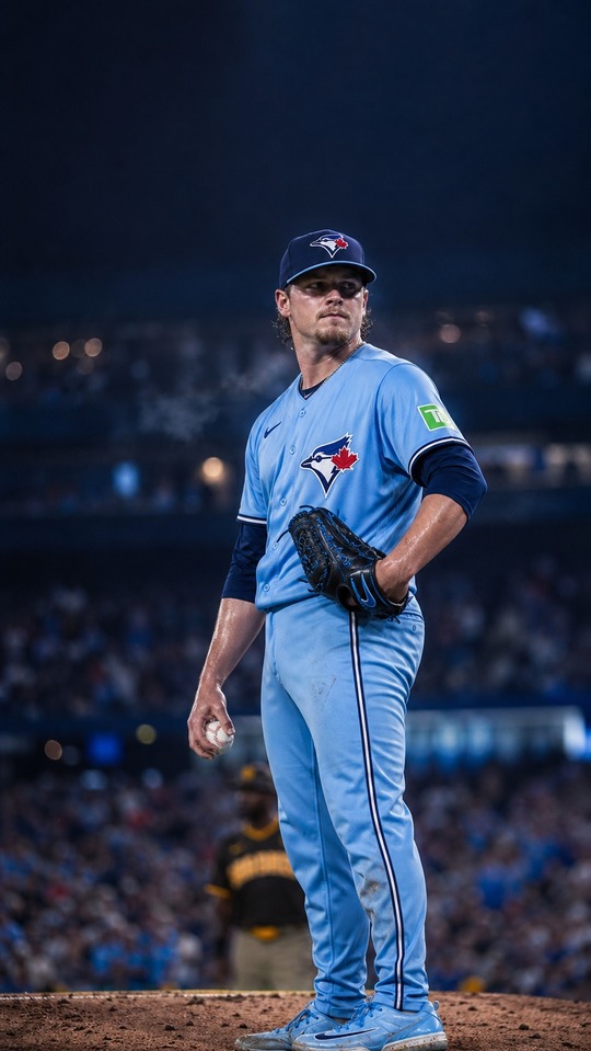 Louis Varland Blue Jays Pitching - 4K Mobile Wallpaper