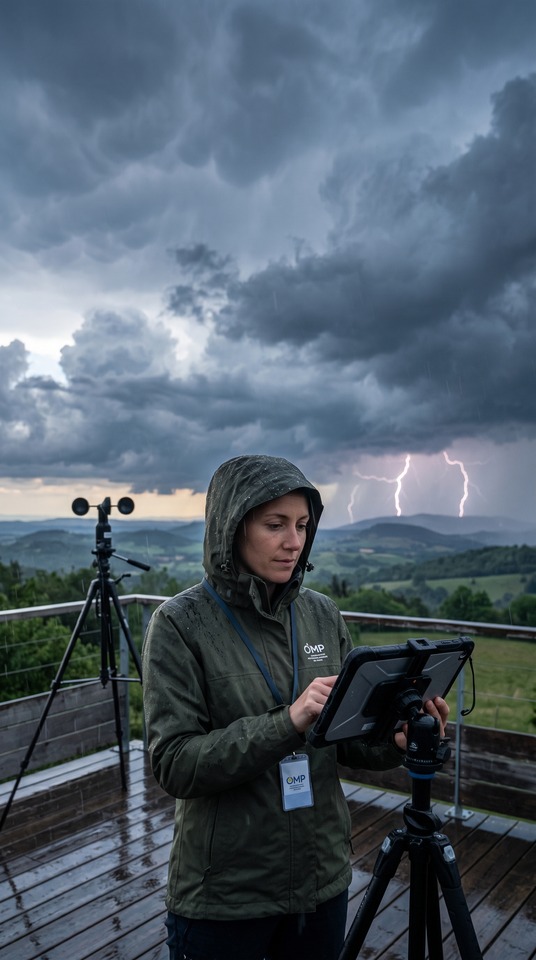 météo demain: Realistic Weather Monitoring 4K Wallpaper