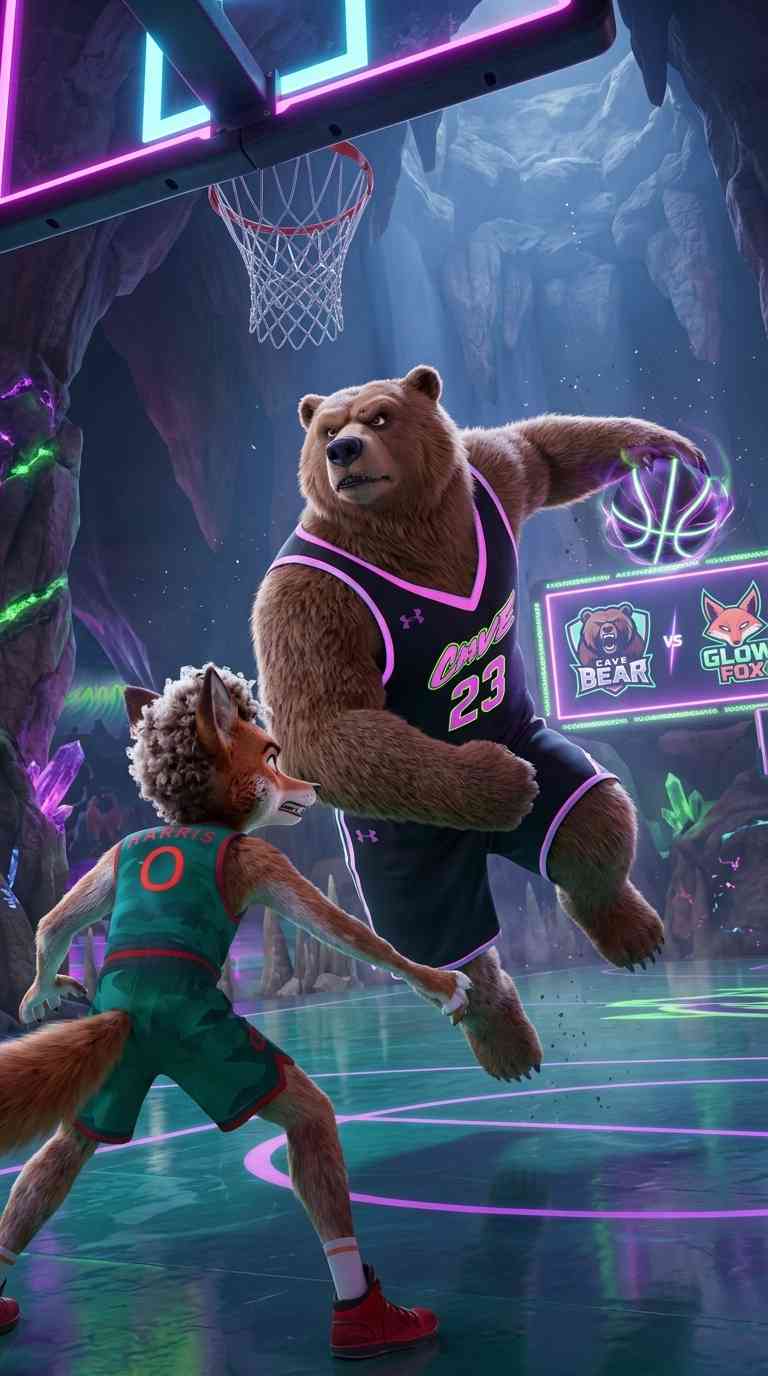 Bär & Fuchs Basketball - 4K Handy Wallpaper
