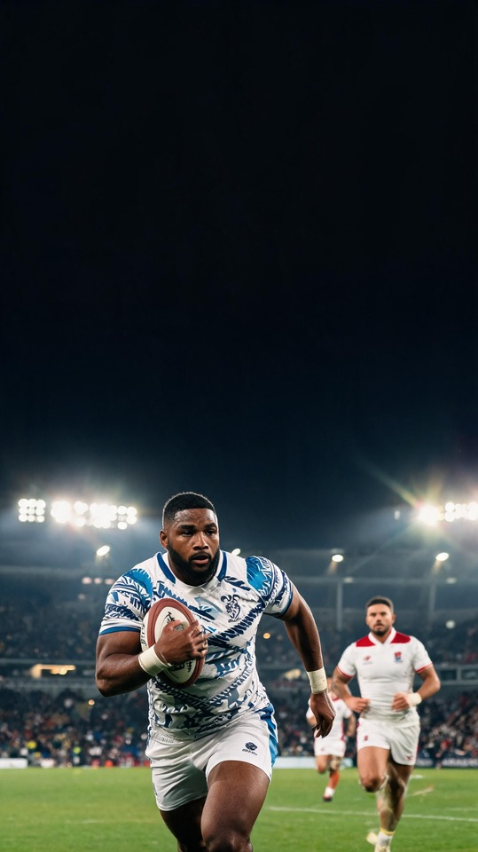 Fidji gegen England Rugby - 4K Handy Wallpaper