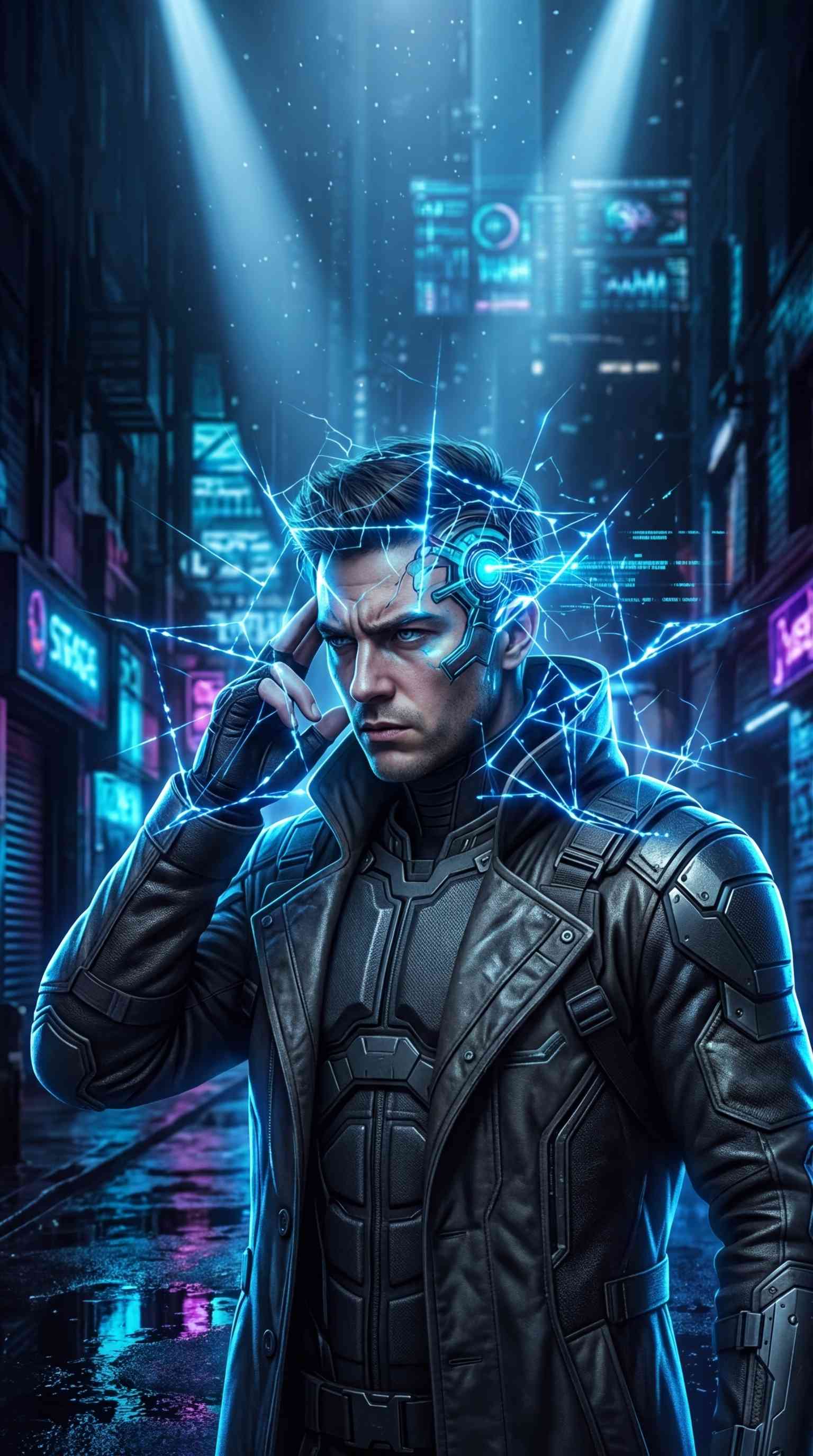Cyberpunk Cyborg Man - 4K Wallpapers & Backgrounds