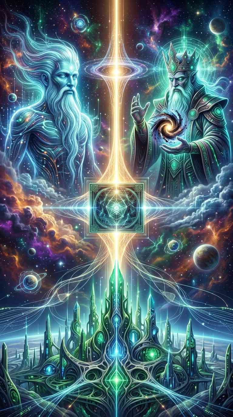 Deidades del Espacio y Reino Astral - 4K Fondos de Pantalla