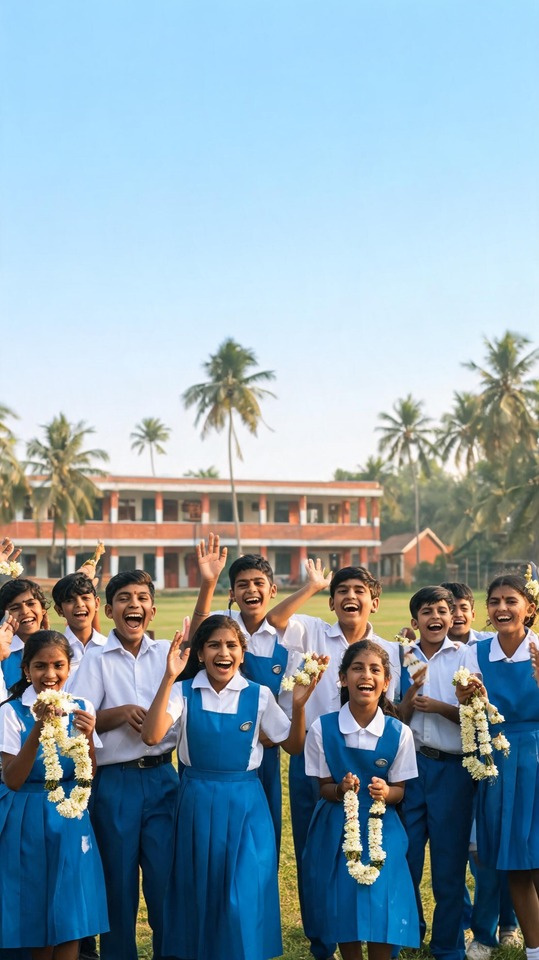 School Holiday Vidumurai Indian Student Scene - 4K Wallpaper