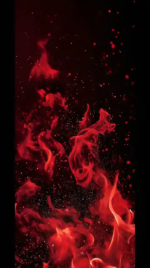 Abstraktes Rotes Feuer - Live Hintergrund
