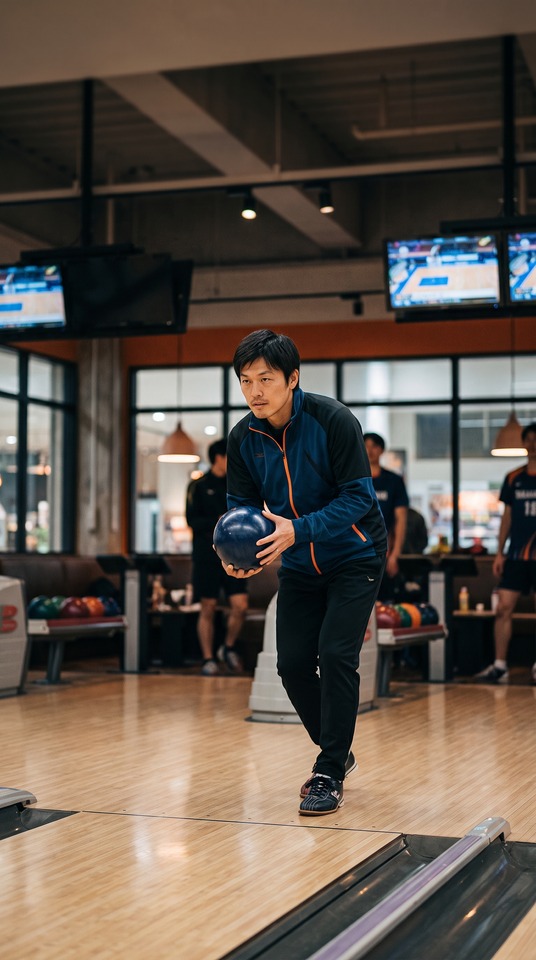 Yasuhito Endo au Bowling - Fond d'Écran Mobile 4K