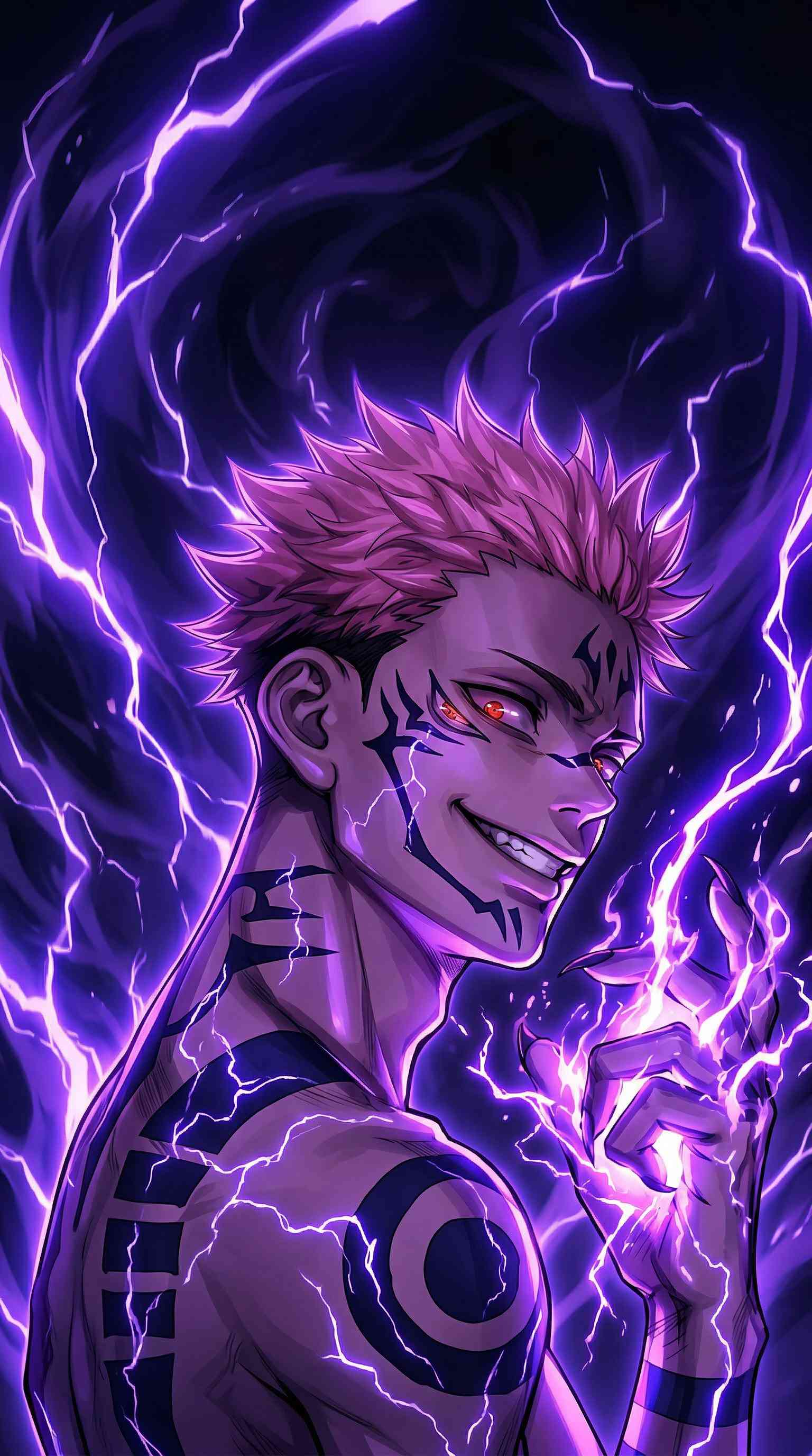 Ryomen Sukuna Cursed Energy - 4K Wallpaper
