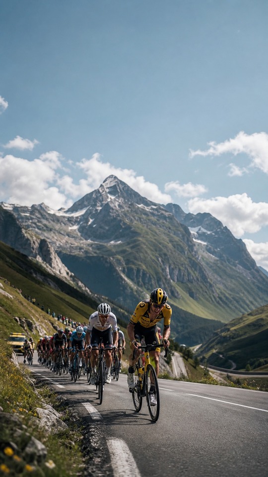 Tour de France Live Action - 4K Phone Background