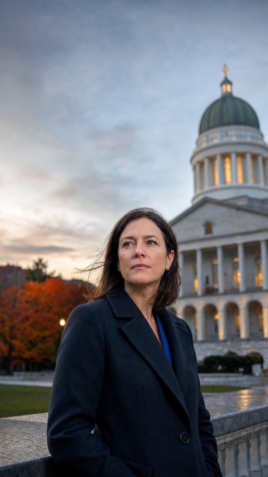 Shenna Bellows Maine State House - 4K Phone Background