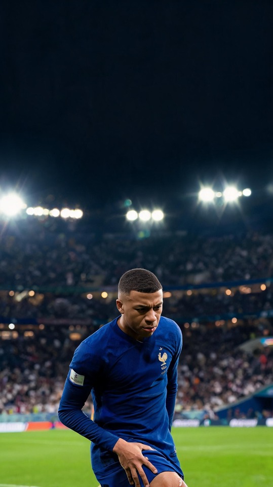 WM Spiel gestern - Kylian Mbappé Frankreich 4K Hintergrundbild