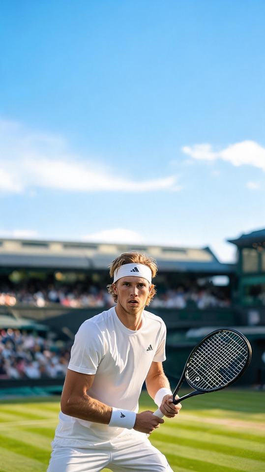 Tennis Head Alexander Zverev - Fondo de Bloqueo 4K
