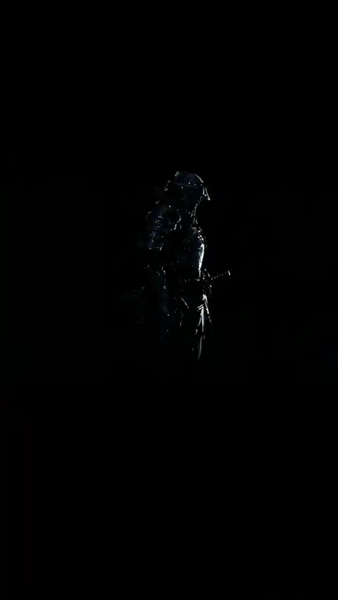 Samouraï Sombre Minimaliste - Fond d'Écran Animé