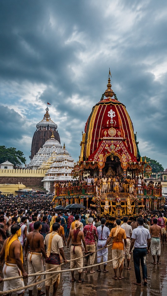 Jagannath Puri Rath Yatra Festival - 4K Phone Background