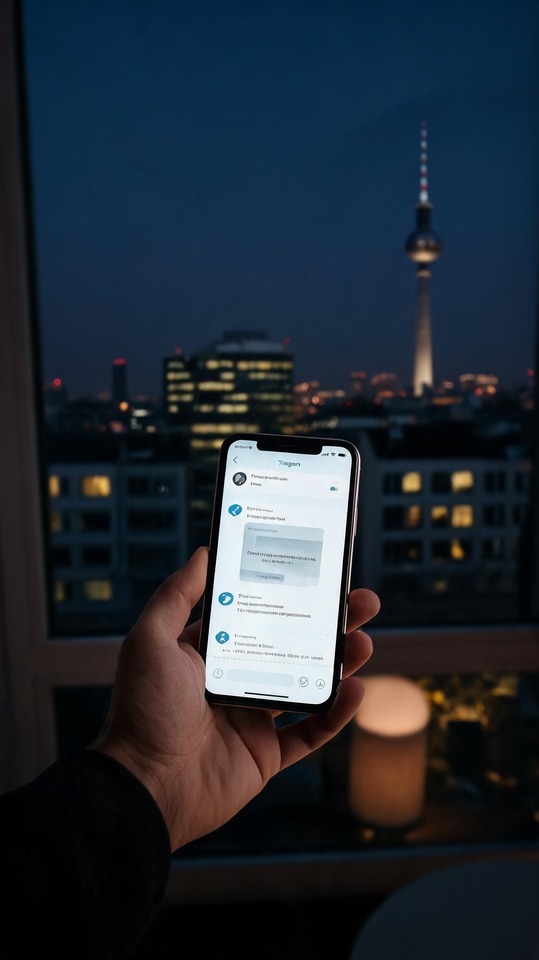 Sanktion Digitale Kommunikation Berlin - 4K Sperrbildschirm