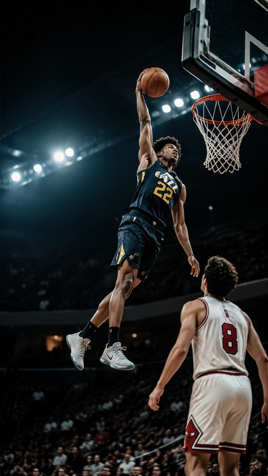 NBA 新聞：卡勒布·威爾森爵士隊灌籃 - 4K 手機桌布