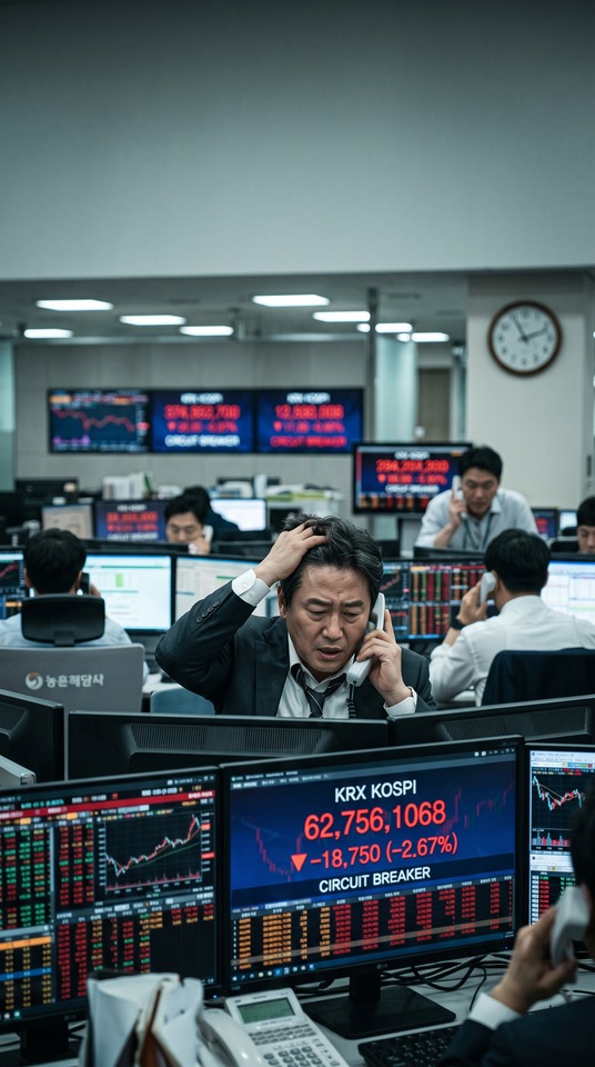 Crisis Bursátil Coreana KOSPI - Fondo de Pantalla 4K