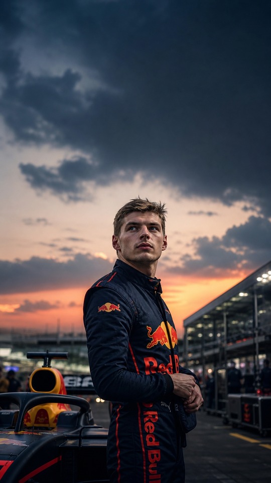 Max Verstappen F1 Racing Suit - 4K Phone Background