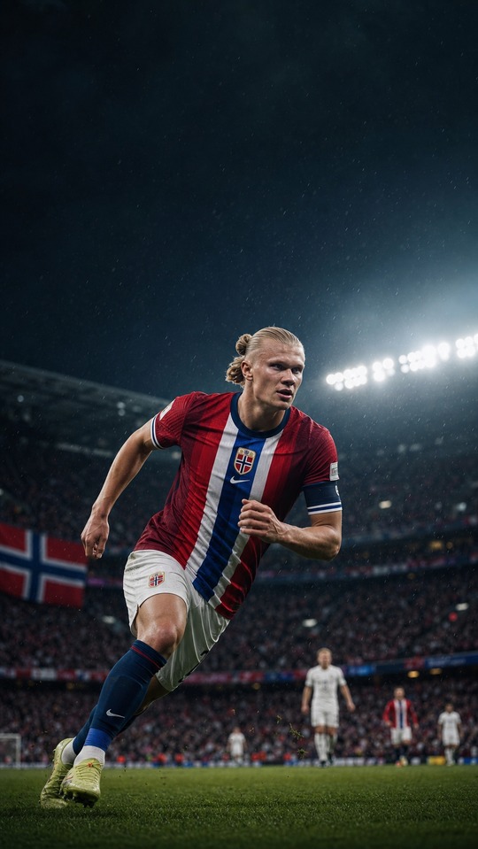 Erling Haaland Norway Striker - 4K Backgrounds