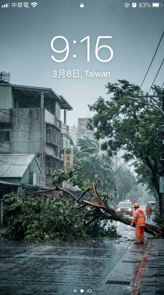 China Times Taiwan Typhoon Storm - 4K Wallpaper