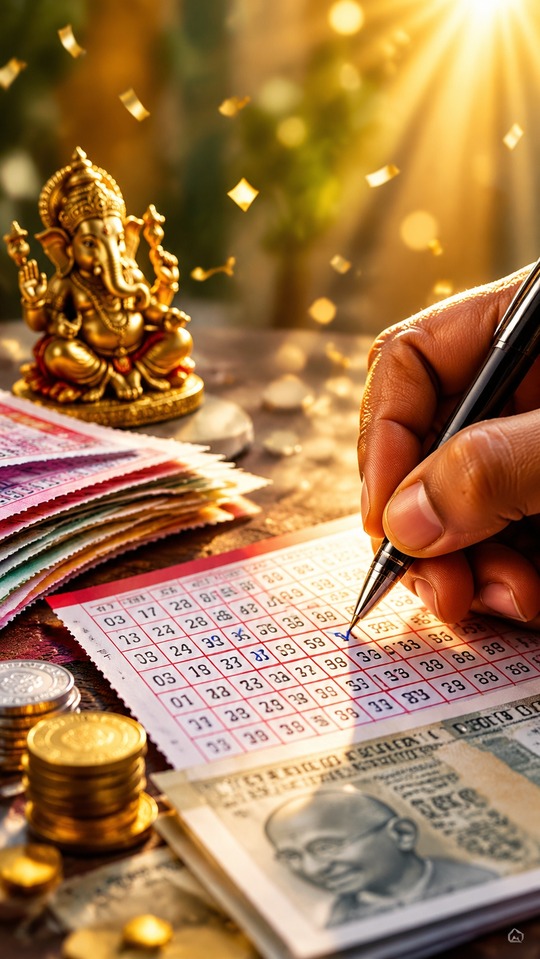 Dear Lottery Result & Auspicious Ganesha - 4K Background