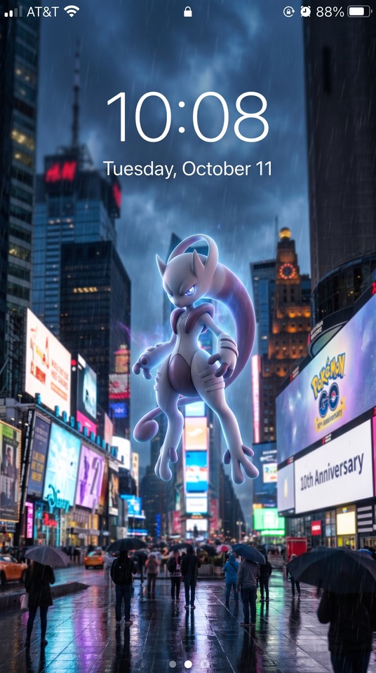Mega Mewtwo Pokemon GO New York City - 4K Wallpapers