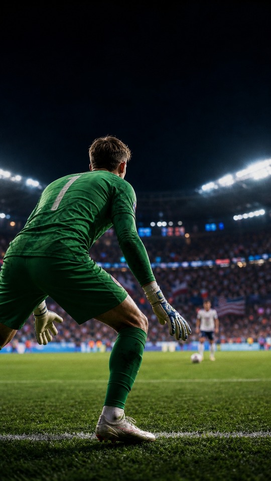 Penalty Shootout Cinematic Realism - 4K Phone Background