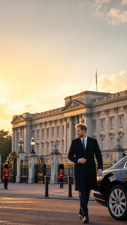 Prince Harry Buckingham Palace Visit - 4K Phone Background