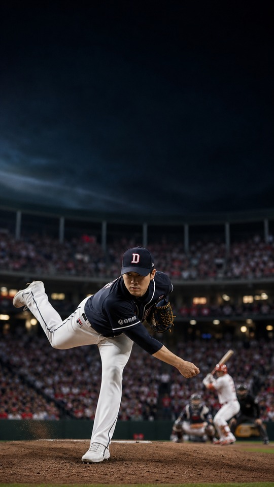 ssg 대 두산 KBO Baseball Pitcher - 4K Wallpapers