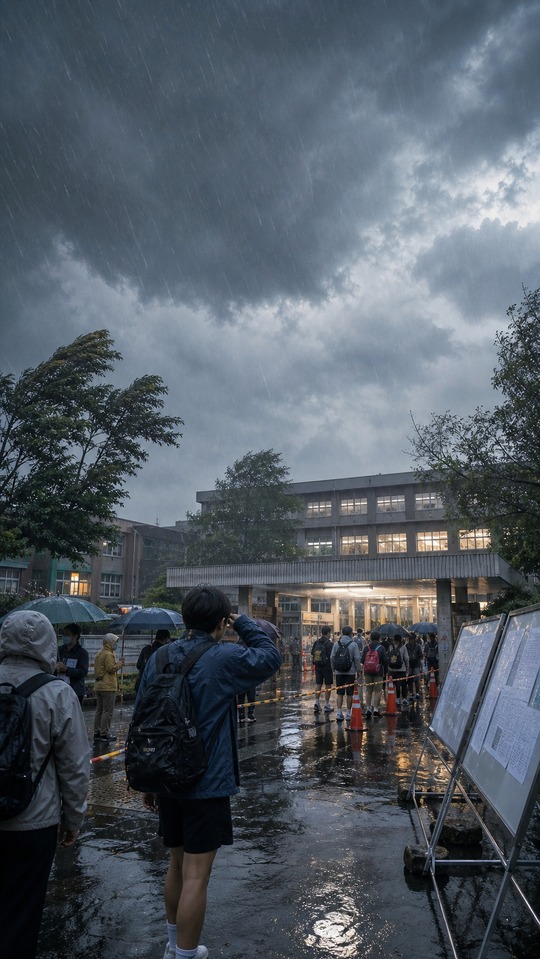 Advanced Subjects Test Postponed - Cinematic Rain 4K Wallpaper