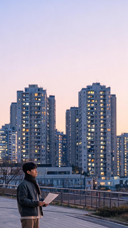 Ville Coréenne et Appartements - Fond d'écran 4K