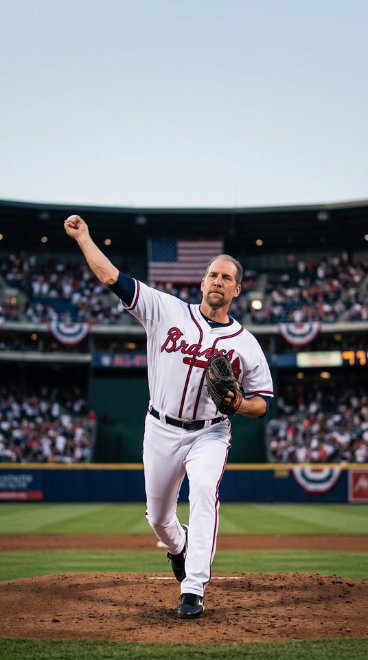 John Smoltz MLB Legend - 4K Phone Wallpaper