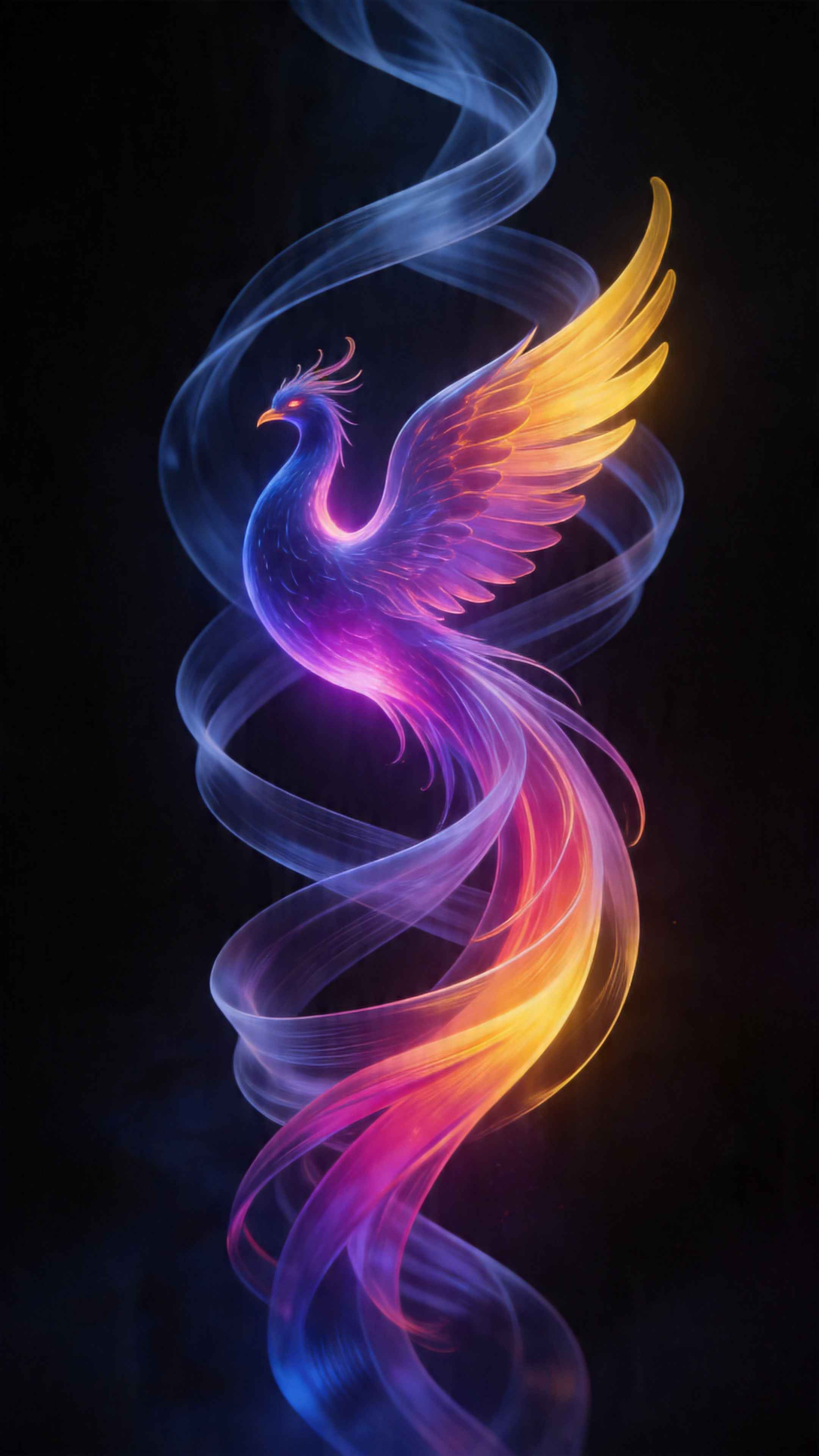 Mythical Phoenix Ethereal Wisps - 4K Wallpapers