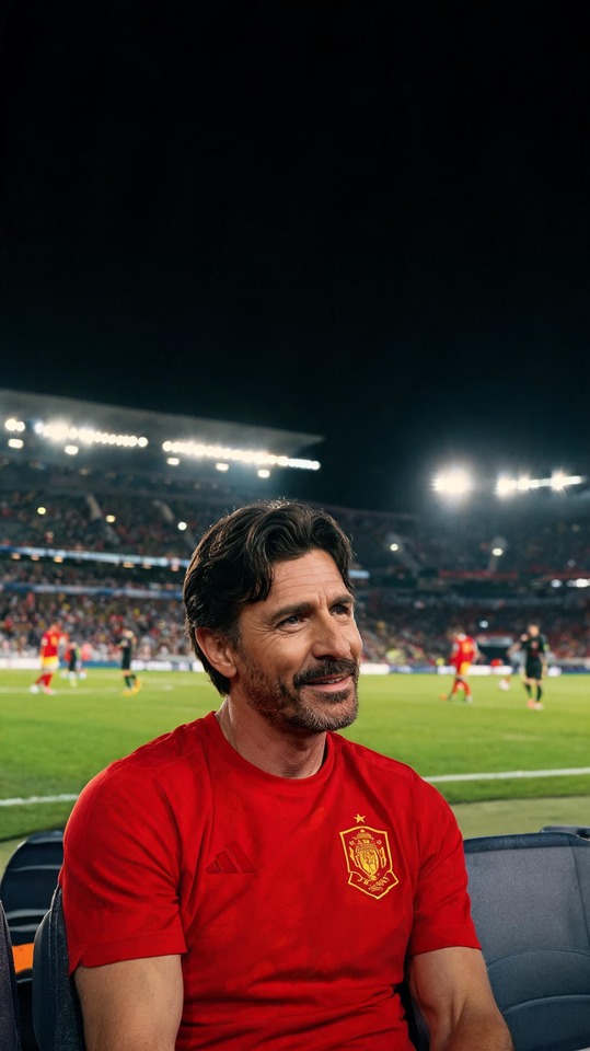 Javier Bardem in Camiseta España - 4K Phone Background