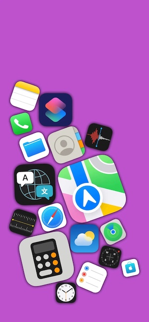 iOS App Icons Abstract - 4K Phone Background
