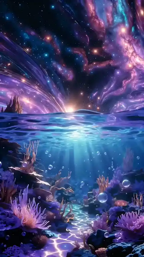 幻想的な宇宙の海 - ライブ壁紙