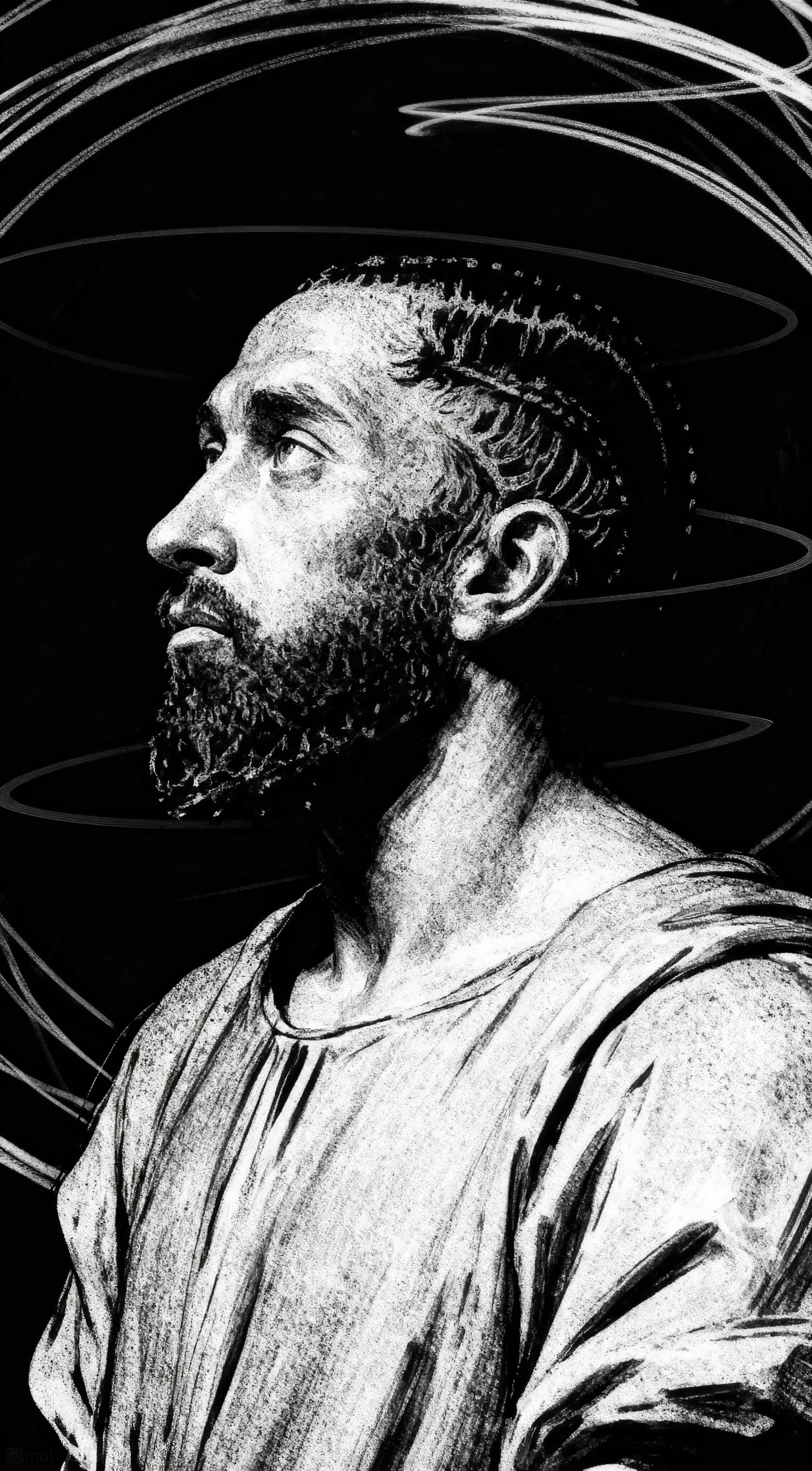 Nipsey Hussle Sketch - 4K Handy Wallpaper