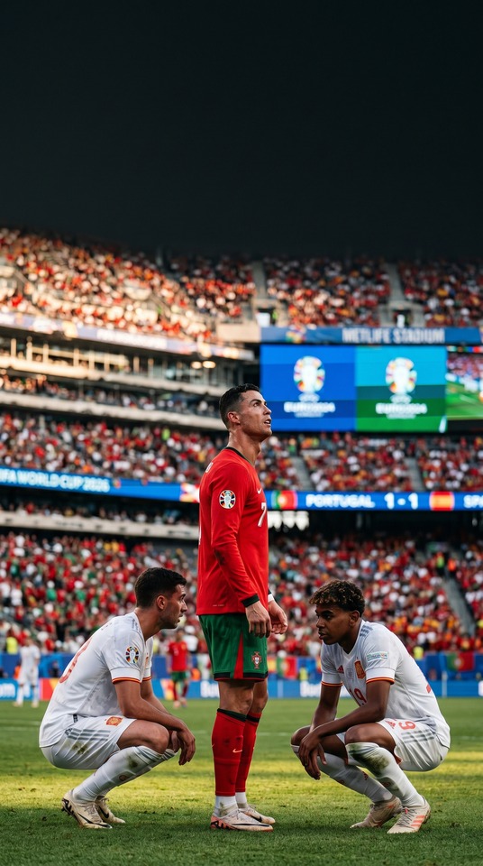 Portugal Spanien WM 2026 Duell - 4K Handy Hintergrundbild
