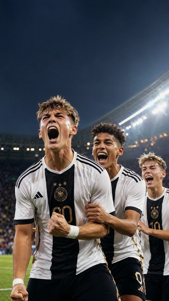 Germany U19 National Team TV Match - 4K Wallpaper