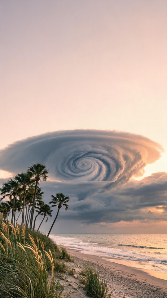 Tropics Storm Cloud Beach - 4K Wallpapers