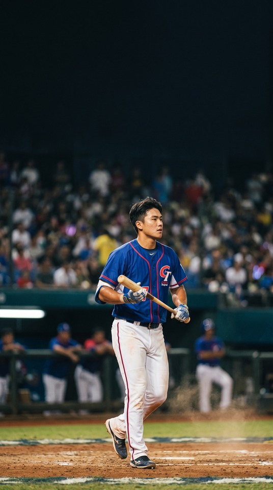 Baseball Asian Games Athlete - 4K Phone Background