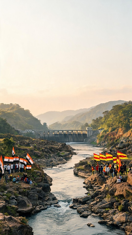 Karnataka Mekedatu Dam Protest - 4K Phone Wallpaper