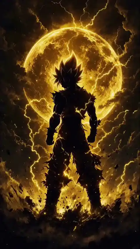 Dragon Ball Goku Goldene Aura 4K Live Hintergrund